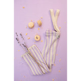 Silly Silas Lavender X Cream Striped Footless Strømpebukser Special Edition