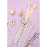 Silly Silas Lavender X Cream Striped Footless Strømpebukser Special Edition