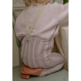 Silly Silas Lavender X Cream Striped Footless Strømpebukser Special Edition