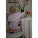 Silly Silas Lavender X Cream Striped Footless Strømpebukser Special Edition