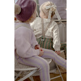 Silly Silas Lavender X Cream Striped Footless Strømpebukser Special Edition