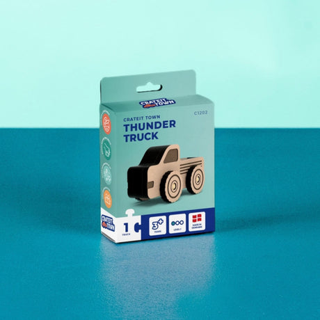 Crateit Town Wooden Legetøj Thunder Lastbil