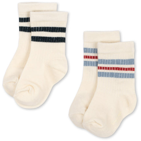 Konges Sløjd Optic White 2 Pak Act Strømper