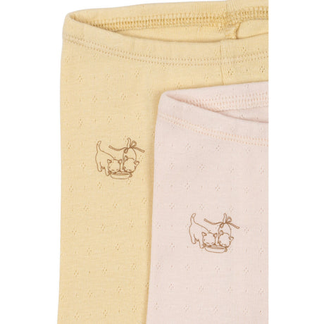 Konges Sløjd Banana Crepe/Creole Pink Fanga Fontana Perla 2 Pak Bukser Ocs