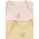 Konges Sløjd Banana Crepe/Creole Pink Fanga Fontana Perla 2 Pak Ss Body Ocs
