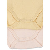 Konges Sløjd Banana Crepe/Creole Pink Fanga Fontana Perla 2 Pak Ss Body Ocs