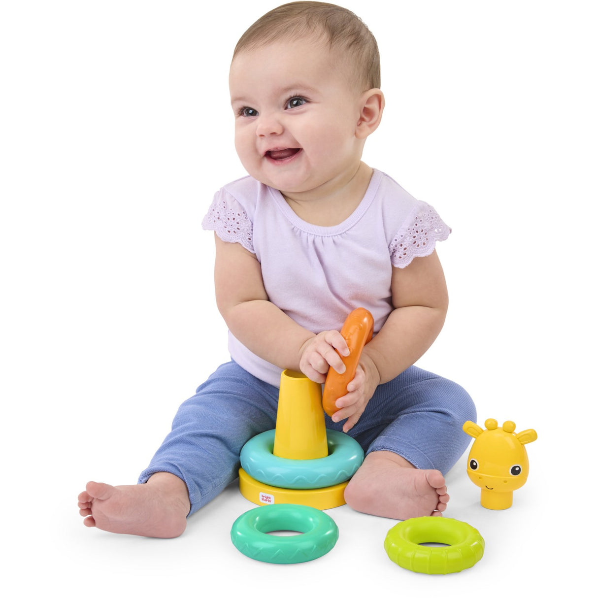Bright Starts Giraffe Tower™ Stacking Legetøj