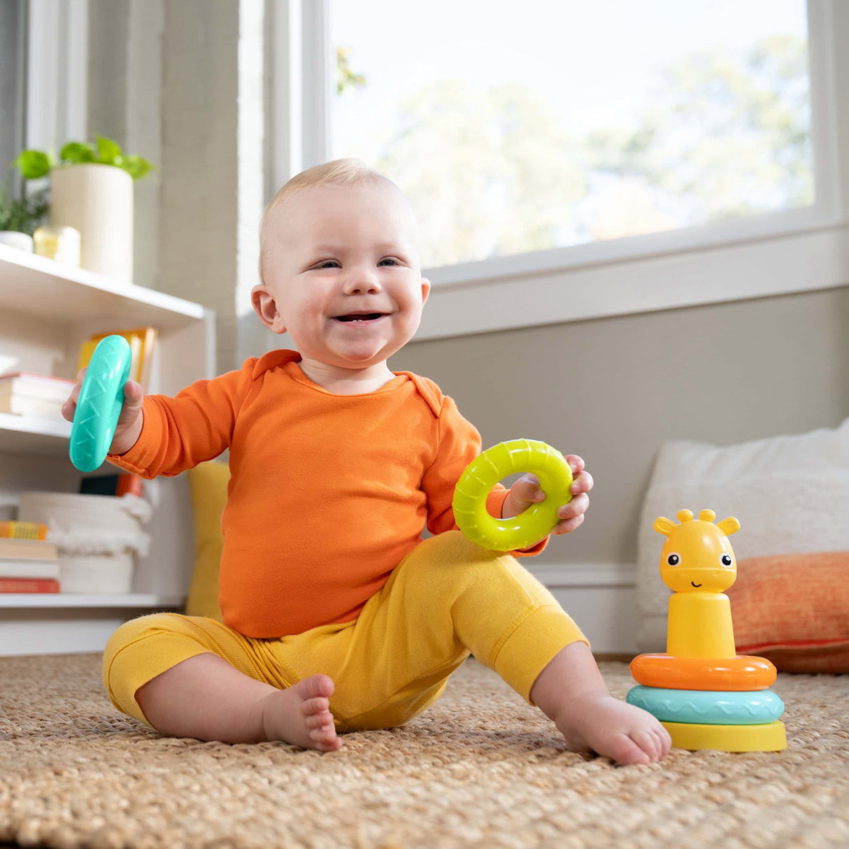 Bright Starts Giraffe Tower™ Stacking Legetøj