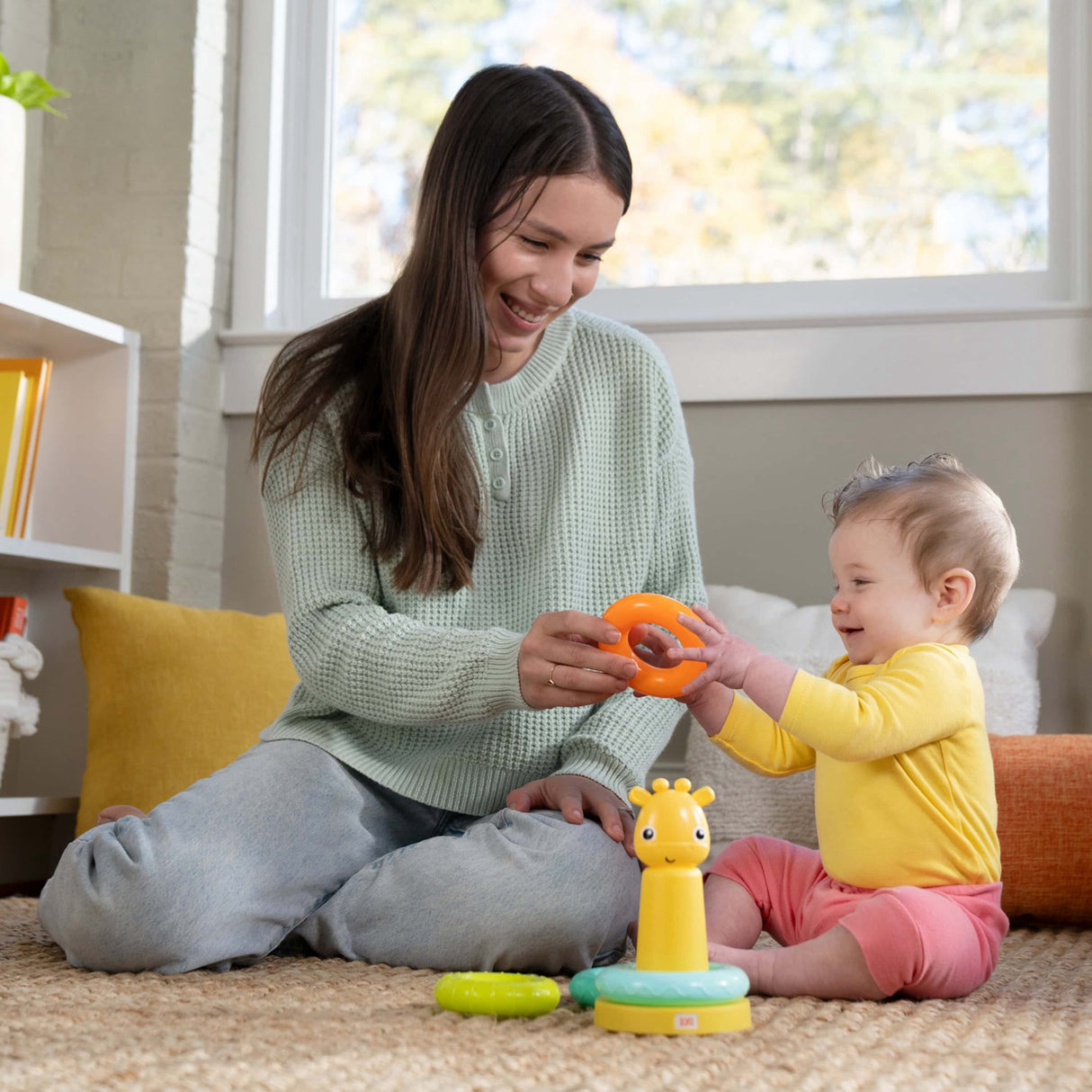 Bright Starts Giraffe Tower™ Stacking Legetøj