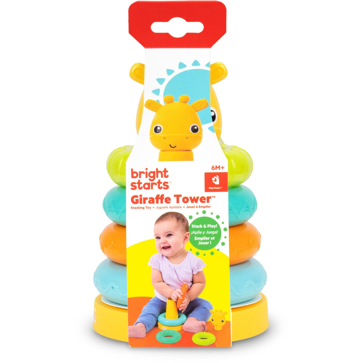 Bright Starts Giraffe Tower™ Stacking Legetøj