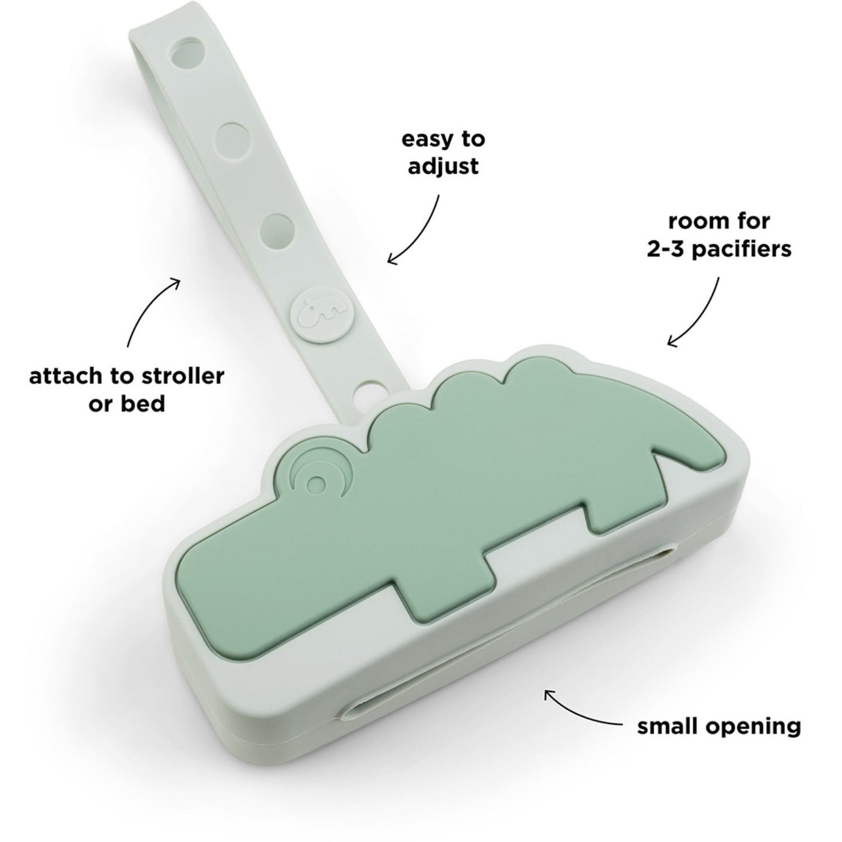 DonebyDeer Green Choco Silikone Sutteholder
