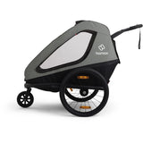 Hamax Khaki Green/Black Traveller Bicycle Trailer Dobbelt
