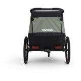 Hamax Khaki Green/Black Traveller Bicycle Trailer Dobbelt
