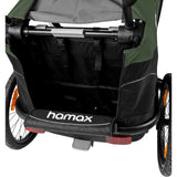 Hamax Green/Black Outback Bicycle Trailer Dobbelt