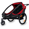 Hamax Red/Black Outback Bicycle Trailer Dobbelt