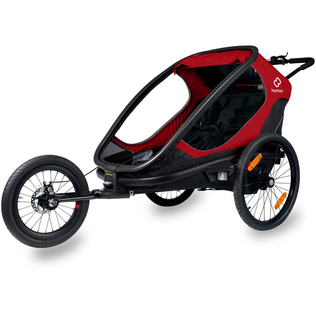Hamax Red/Black Outback Bicycle Trailer Dobbelt
