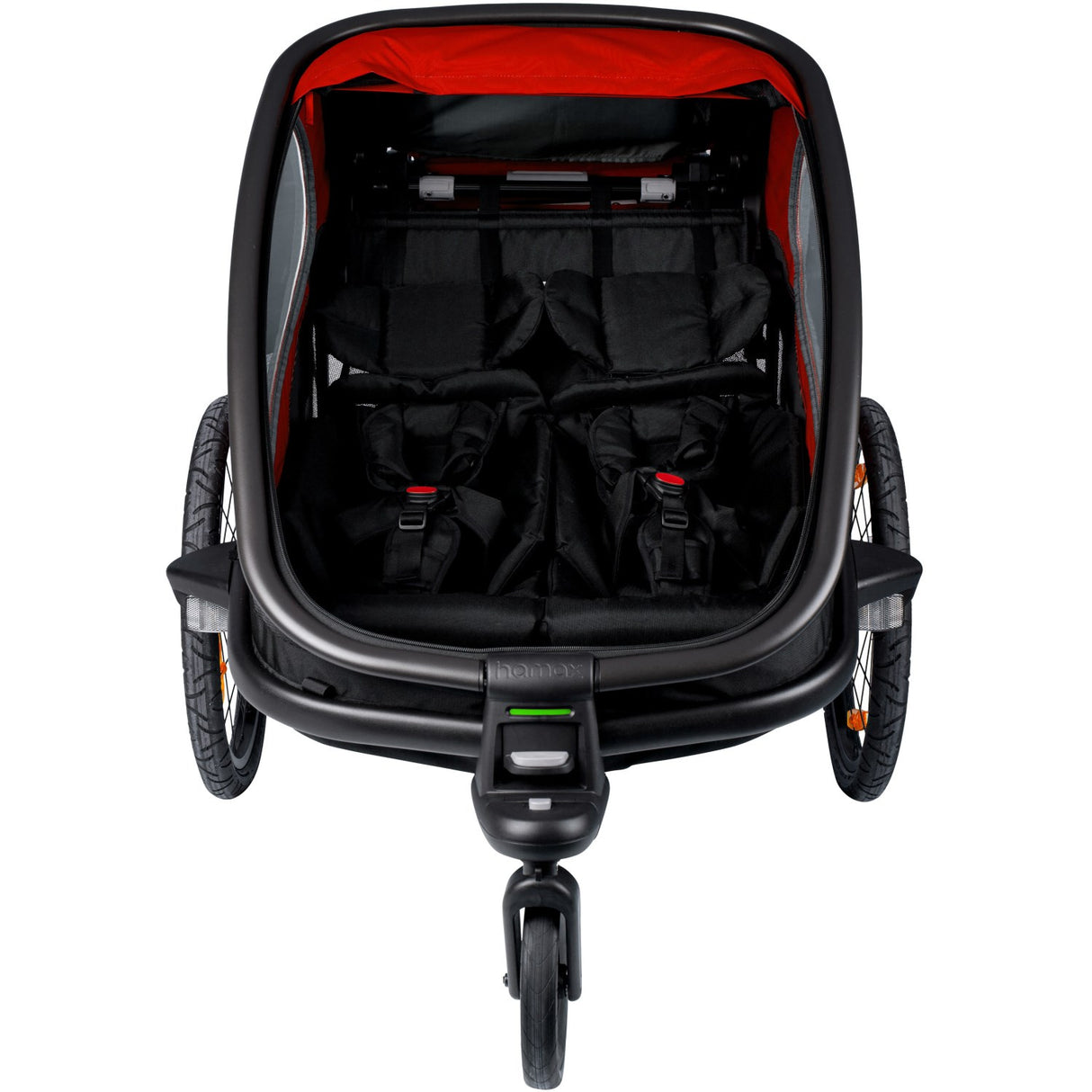 Hamax Red/Black Outback Bicycle Trailer Dobbelt