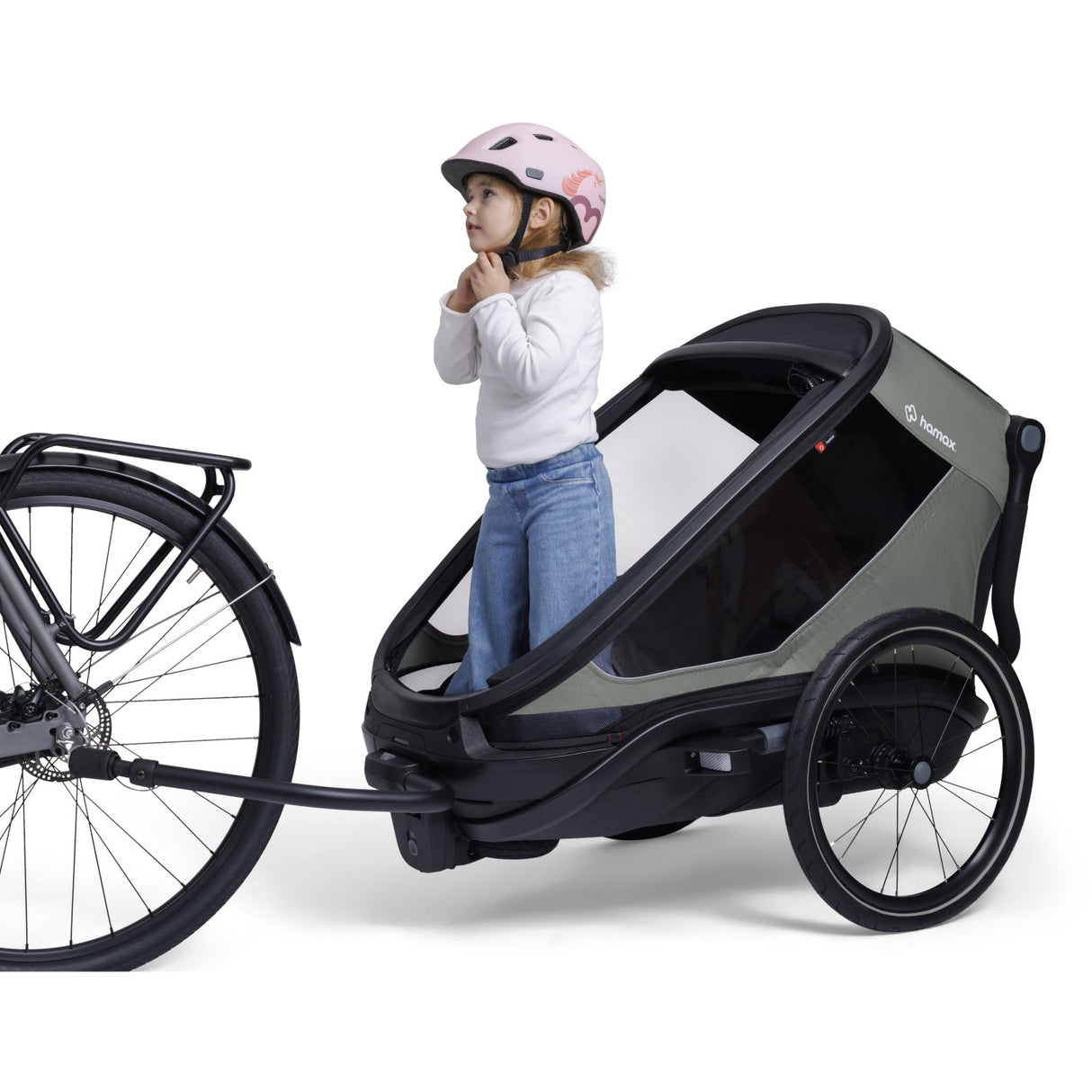 Hamax Cykelanhænger Outback Next Enkelt Green/Black