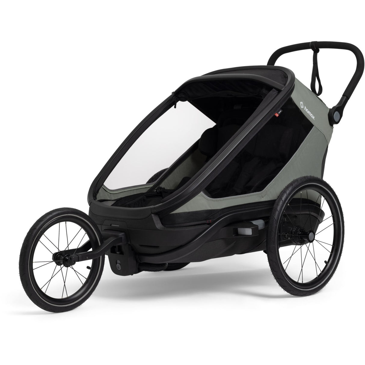 Hamax Green/Black Outback Next Bicycle Trailer Dobbelt