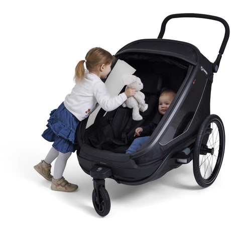 Hamax Black Outback Next Bicycle Trailer Dobbelt