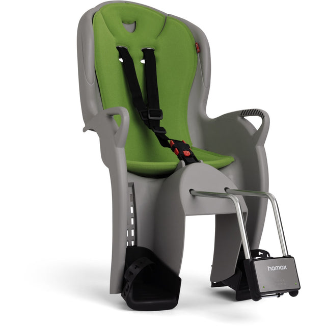Hamax Light Grey/Green Padding Kiss Child Bike Sæde Frame Mounted