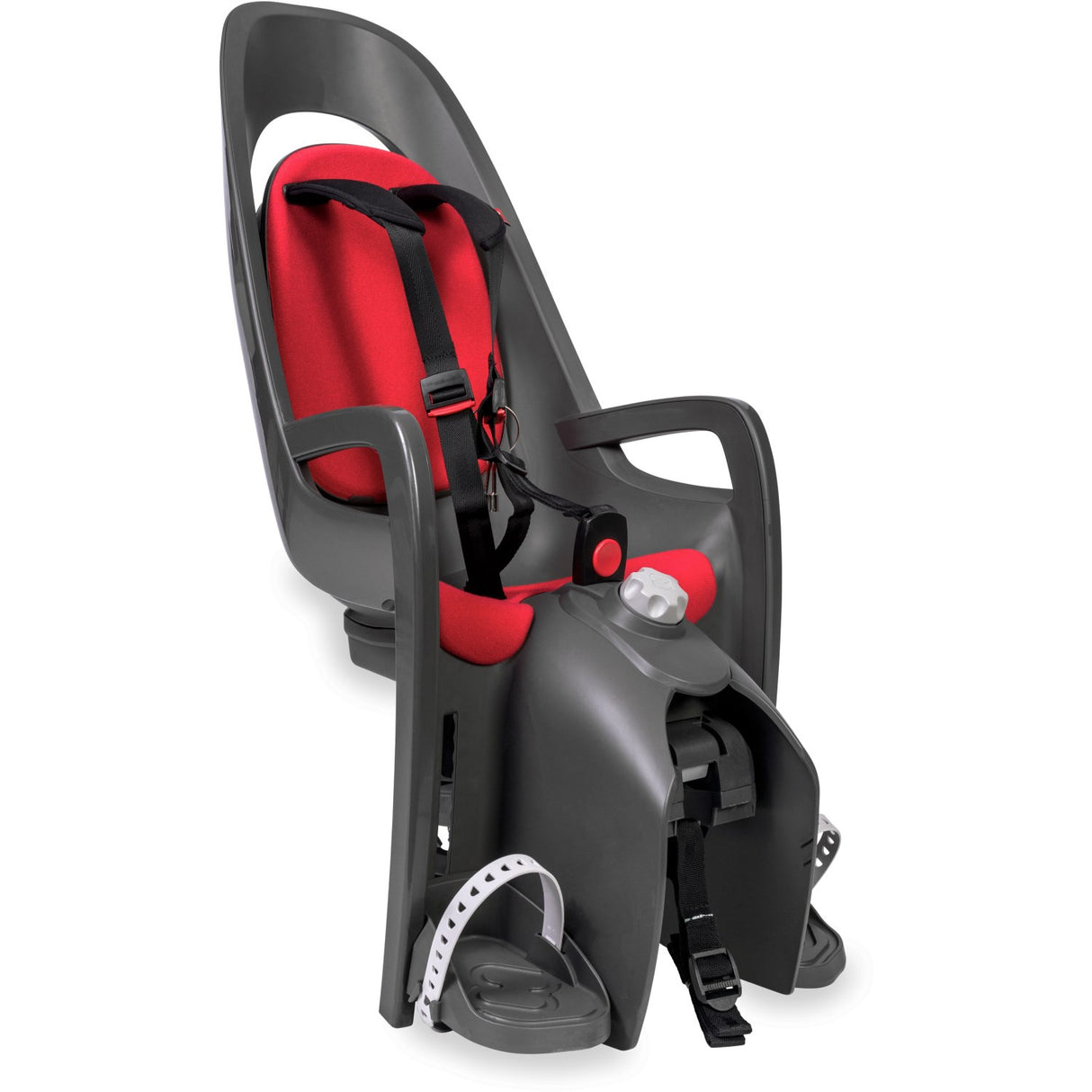 Hamax Dark Grey/Red Padding Caress Child Bike Sæde Rack Mounted
