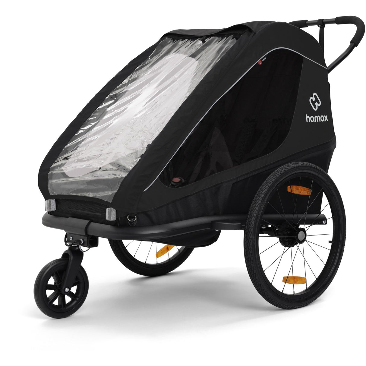 Hamax Black Traveller Bicycle Trailer Dobbelt