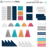 Connetix Multicolour Pro Constructor Sæt 70 Pcs