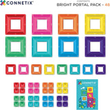 Connetix Multicolour Bright Portal Pak 48 Pcs