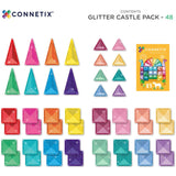 Connetix Multicolour Glitter Castle Pak