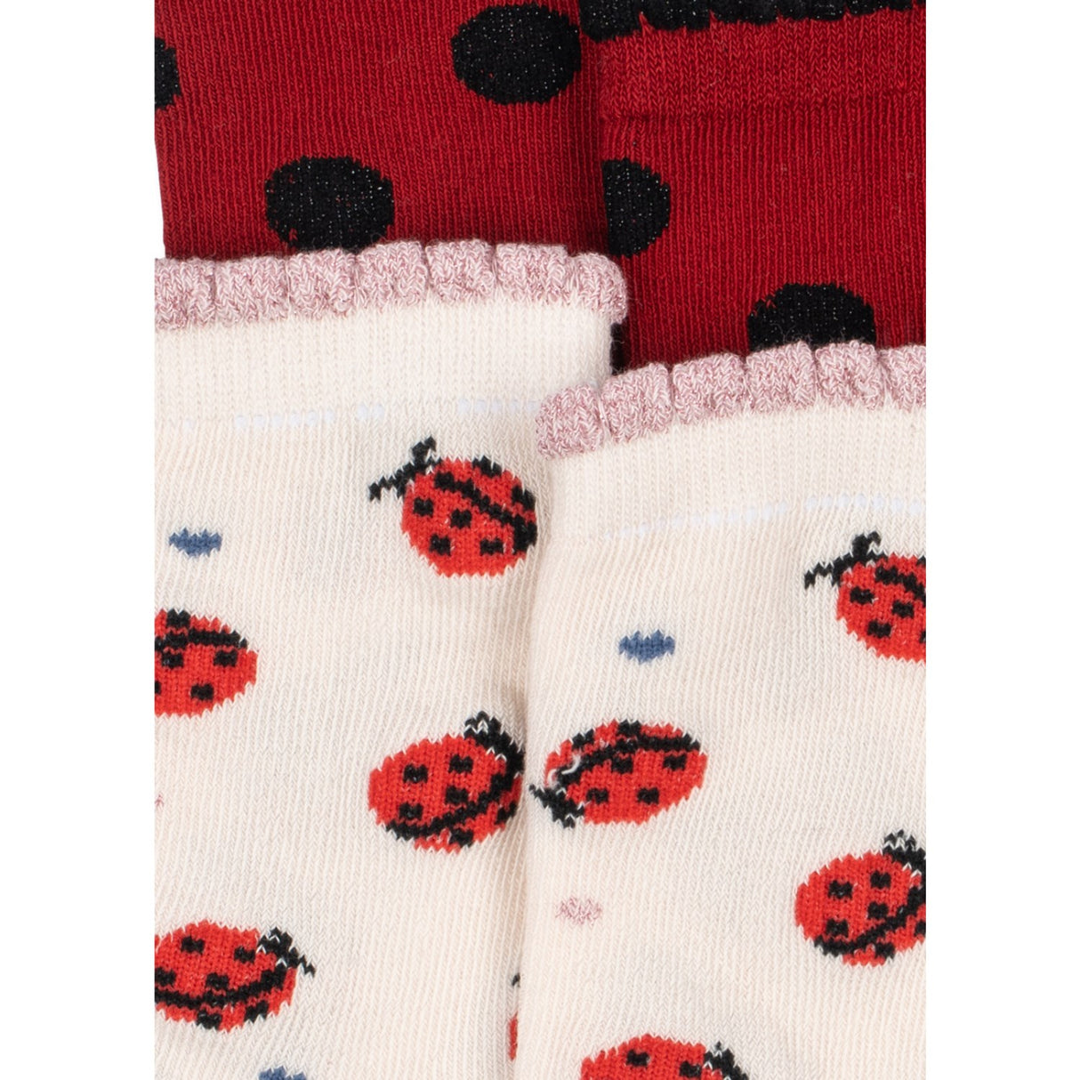 Konges Sløjd Ladybug 2 Pak Ladybug Jacquard Strømper