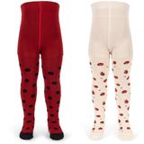 Konges Sløjd Ladybug 2 Pak Ladybug Jacquard Strømpebukser