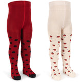 Konges Sløjd Ladybug 2 Pak Ladybug Jacquard Strømpebukser