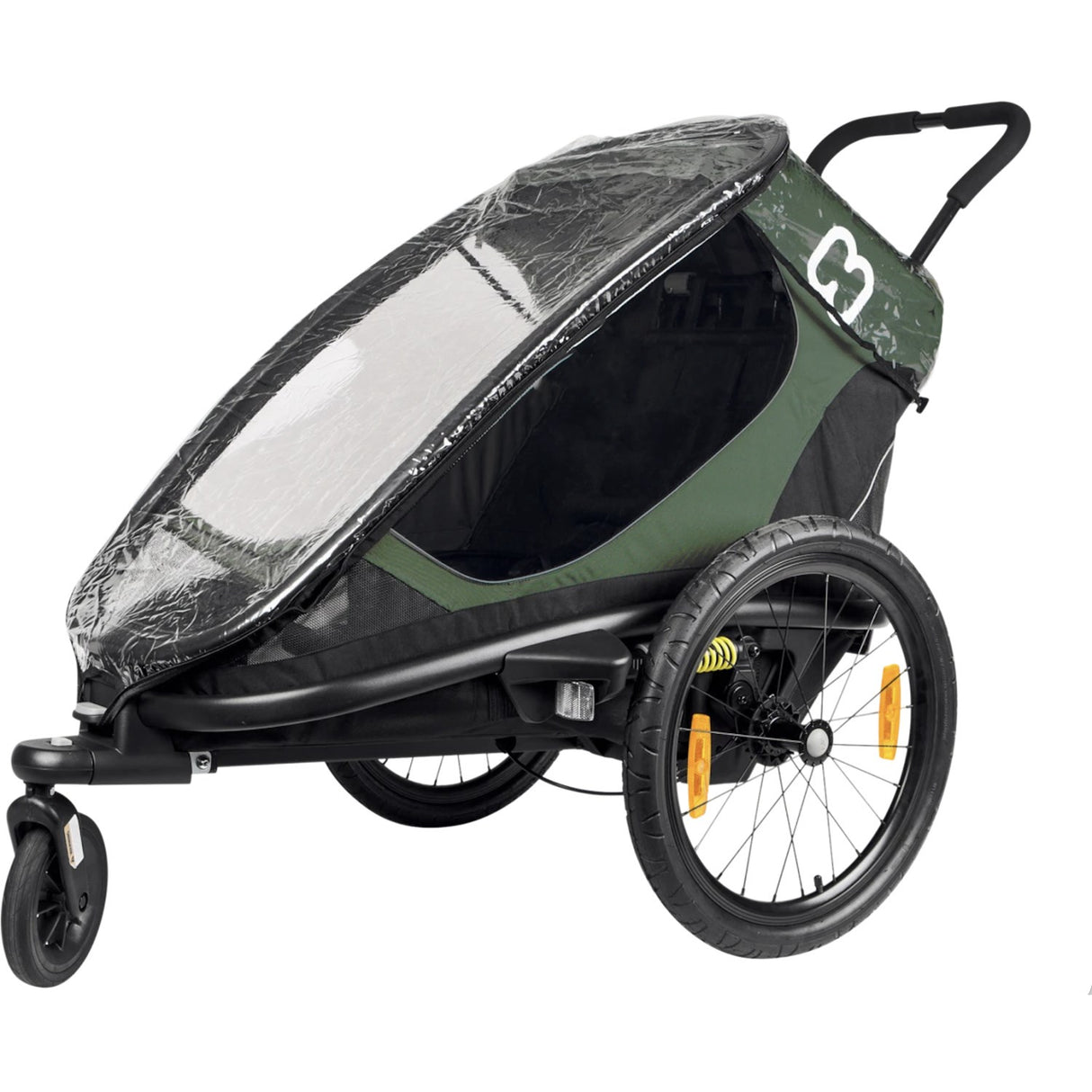 Hamax Transparent Rain Cover Bicycle Trailer Dobbelt