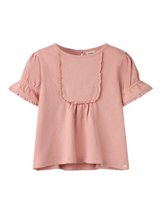 Lil'Atelier Rose Tan Nmfhalina Ss Top Lil