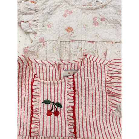 Konges Sløjd Amour Stripe Ellie Flæse Romper Gots