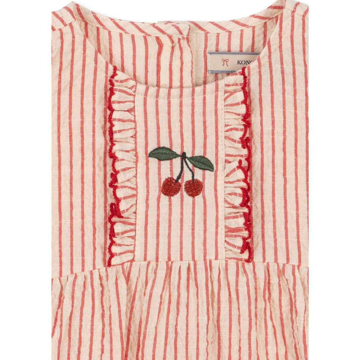 Konges Sløjd Amour Stripe Ellie Flæse Romper Gots