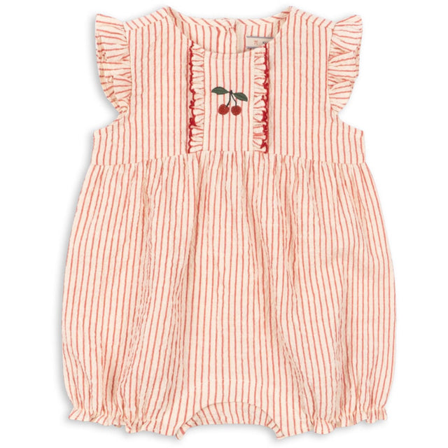 Konges Sløjd Amour Stripe Ellie Flæse Romper Gots