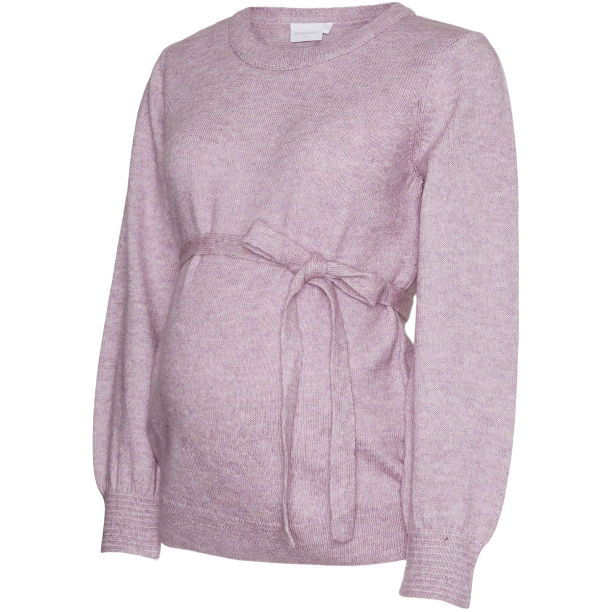 Mama;licious Misty Rose Melange Mlnewanne L/S Strik Top A.