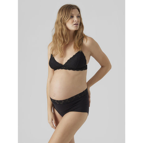 Mama;licious Black Mlheal Hw Lace Trusser 3-P A.