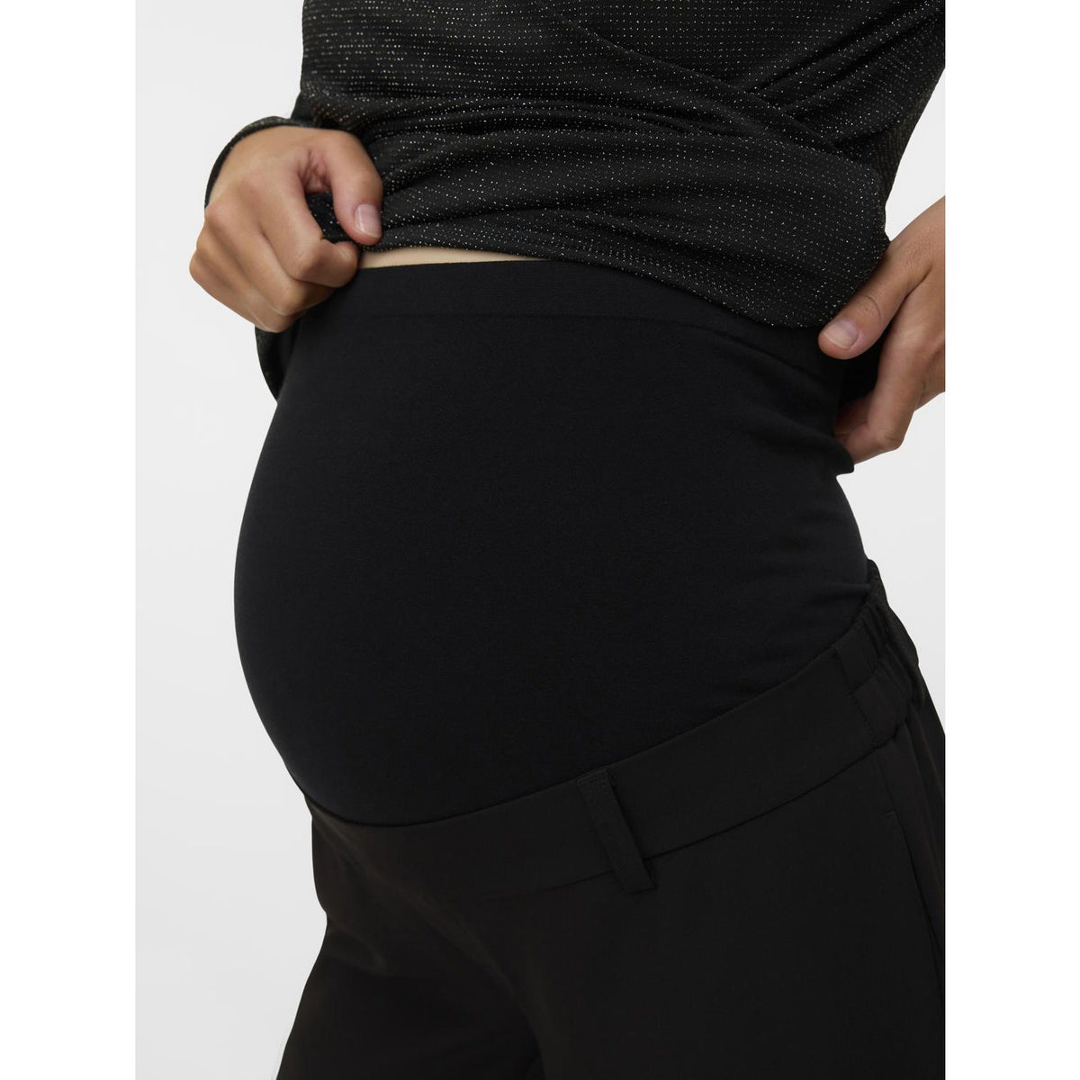 Mama;licious Black Mllora Wide Wo Bukser