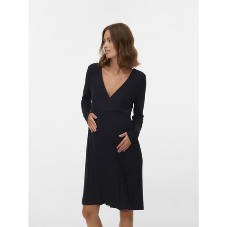 Mama;licious Black Mltrinity Tess Abk Ls Jrs Kjole 2F
