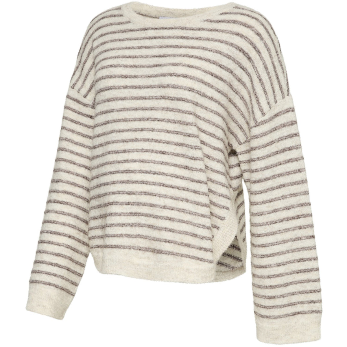 Mama;licious Birch Bungee Cord Melange Mlirma Vita Ls Strik Top 2F