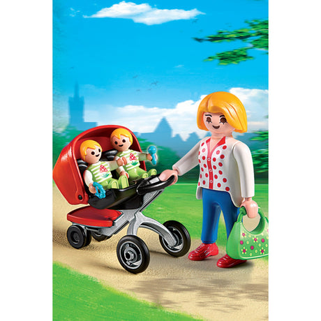Playmobil® Mother With Twin Stroller