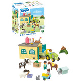 Playmobil® Junior Farm Adventure With Tractor, Trailer, And Animal Friends