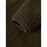 Lil'Atelier Dark Earth Nbnnalo Bia Loose Sherpa Jakke Lil