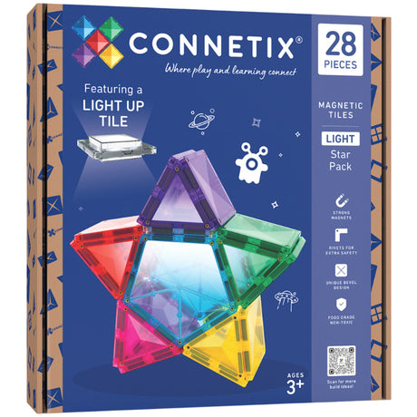 Connetix Multicolour Light Star Pak 28 Pcs