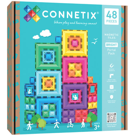 Connetix Multicolour Bright Portal Pak 48 Pcs