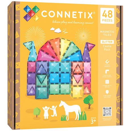Connetix Multicolour Glitter Castle Pak