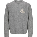 Jack & Jones Junior Light Grey Melange Jorfrederiksberg Strik Emb Cn Sn Jnr